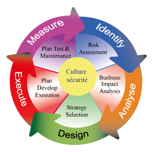 Les Démarches de la culture de la sécurité, Measure, Identify, Analyse, Design, Execute